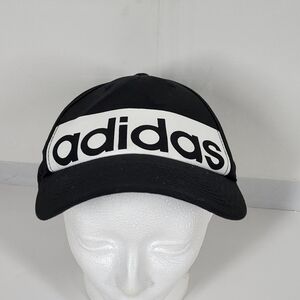 adidas Black and White Logo Baseball Hat
